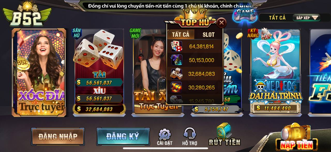 Trải nghiệm B52 Club mọi lúc mọi nơi